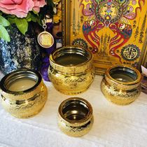 New gold sand ceramic lotus incense burner 4567 inch lotus stove