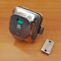 Degao toilet partition accessories hardware toilet connector square red and green indicator door buckle door lock switch