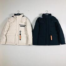 LN Li Ning 2019 Winter sports fashion series mens tooling long warm down jacket AYMP103