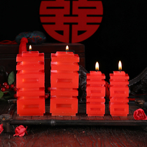 Wedding wedding supplies creative wedding bridal chamber candle happy word red candle wedding room decoration props wholesale