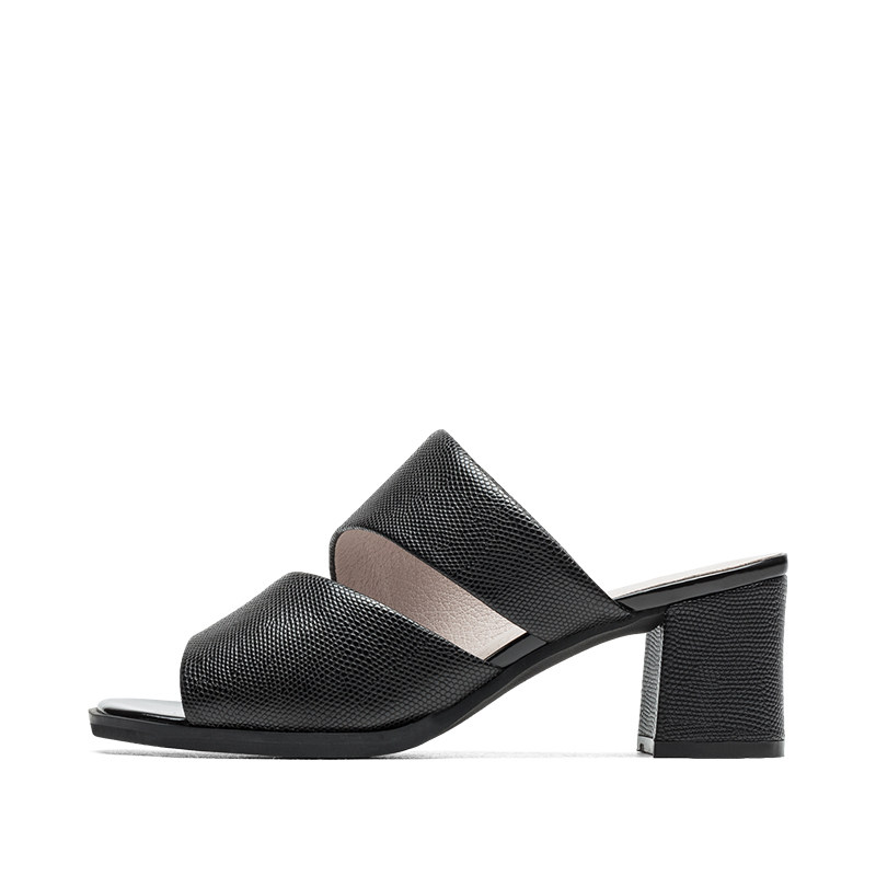 gloria汤普葛罗夏休闲高跟穆勒鞋 舒适鱼嘴女凉拖鞋501209h