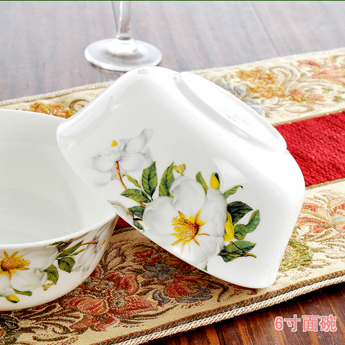 Antarctic treasure lily dishes household of Chinese style plate ipads plate dishes European ceramic bowl bowl suit/