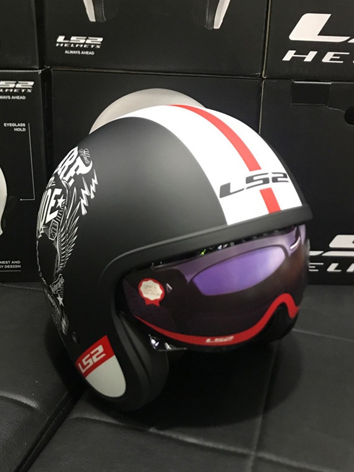 ls2半盔摩托车头盔