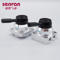 Three-position four-way K34R6-8 K34R6-8D handplate valve bottom mounted cylinder control valve