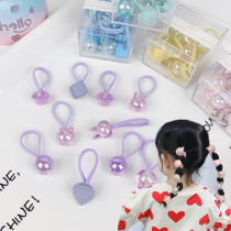 Kids Headline Small Baby No Scratch Rubber Strands Cute Super Shiny Acrylic Hairline Girls High Stretch Hairband