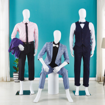 High-end model props mens full-body window mens clothing model clothing store simulation dummy model shelf display stand