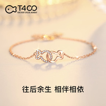 T400 clownfish bracelet female sterling silver ins niche design rose gold 2021 new high-end sense gift jewelry
