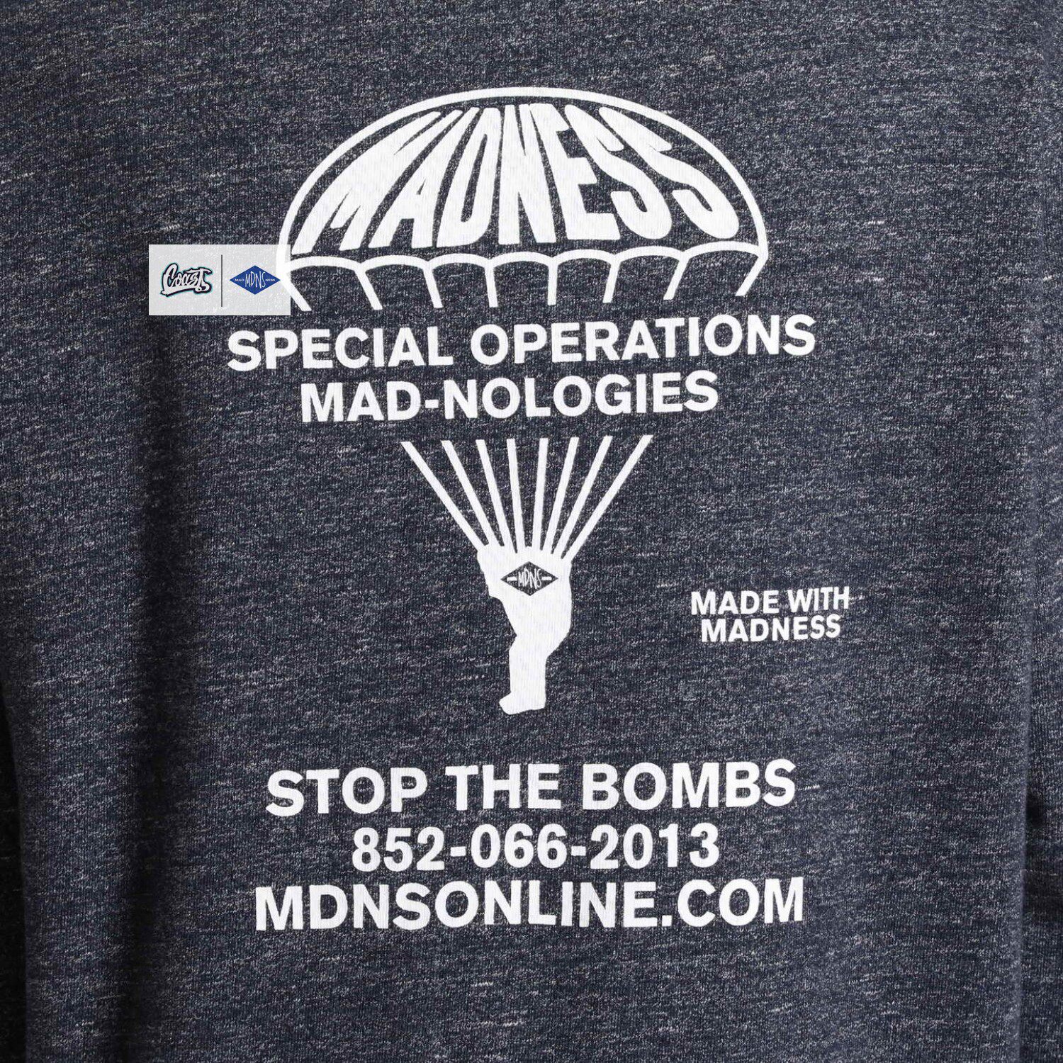 「现货」madness stop the bomb sweater 降落伞兵卫衣套头余文乐