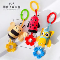 Newborn Baby Stroller Toy Pendant Baby Safety Seat Rocking Bell Bed Bell Plush Puzzle Bites Appeasement Doll