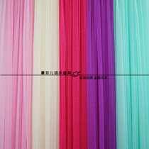 Beauty yarn wedding fabric wedding arrangement stage background gauze veil square pavilion garden pavilion decoration cloth tablecloth
