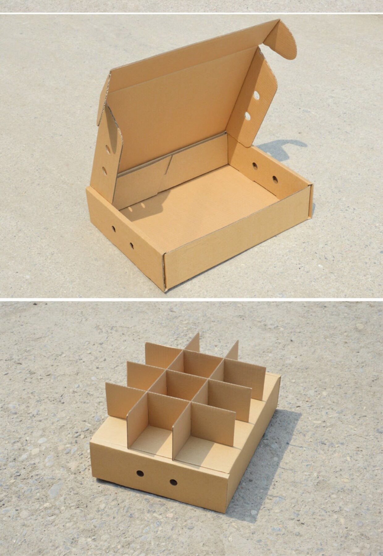 12格带提手快递北京水果盒牛油果盒子石榴苹果包装箱批发定做特硬