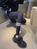 tb leggings women wear summer thin shark skin tight waist waist waist belly hip yoga Barbie pants