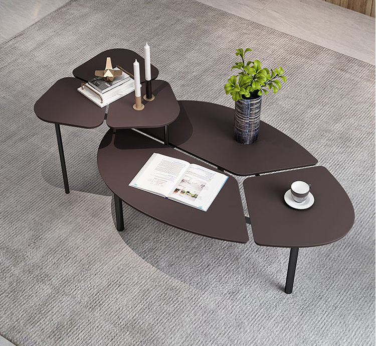 不规则简约实木茶几演绎时尚