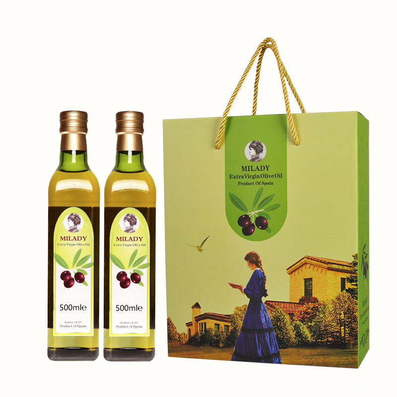 extra virgin olive oil gift box edible 500ml*2 bottle spain imported holiday gift group purchase
