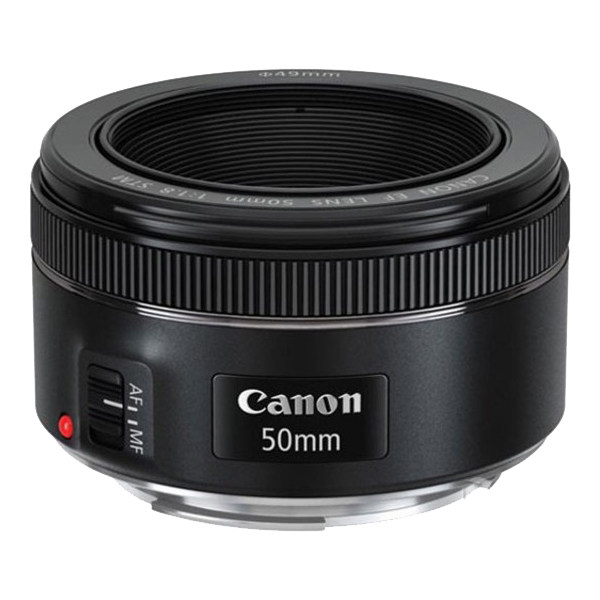 Canon 50mm/F1.8STM ລຸ້ນທີສາມ ຂະໜາດນ້ອຍ 501.8 ຮູຮັບແສງຂະໜາດໃຫຍ່ ເລນໂຟກັສໂຟກັດຄົງທີ່