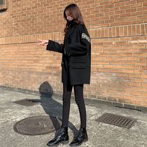 Anti-season flush black fur coats women in the middle of the Korean version 2021 autumn and winter new loose little subs