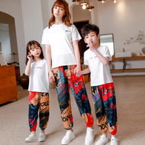 Children 3 cotton silk knickerbockers 4 Candy-colored parent pack 5 air-conditioned pants 6 baby loose anti-mosquito 7 household pants 8-9 years old