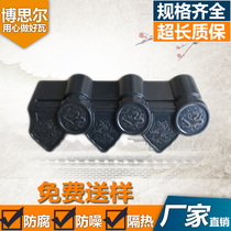 Resin tile accessories Positive ridge tile dripping eaves roof tile villa glazed tile decorative tile manufacturer