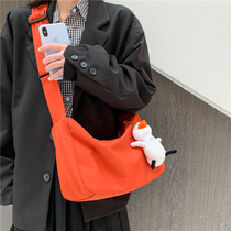 Large Capacity Pack Women 2020 New Tide Minimalist Sail Bag Students Ins class 100 hitch Pop Single Shoulder Diagonal Satchel