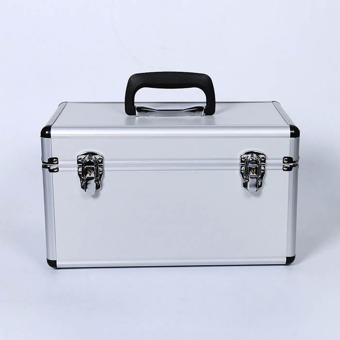 Equipment Hardware toolbox Portable safety box Gray fireproof board Experimental aluminum alloy packaging