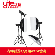 Shenniu Flash 400D three-light set photography flash