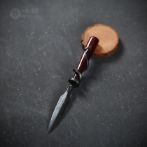 Jiancun pure hand forged tea knife non-Damascus Puer tea knife opening Tea Tool silent tea cone