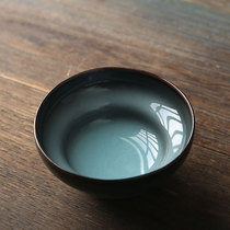 Green porcelain Master Xu Jiwu Handmade Cup Gongfu Tea Cup Ceramic Tea Set Masters Cup Single Cup Personal Cup Iron Tire Tea