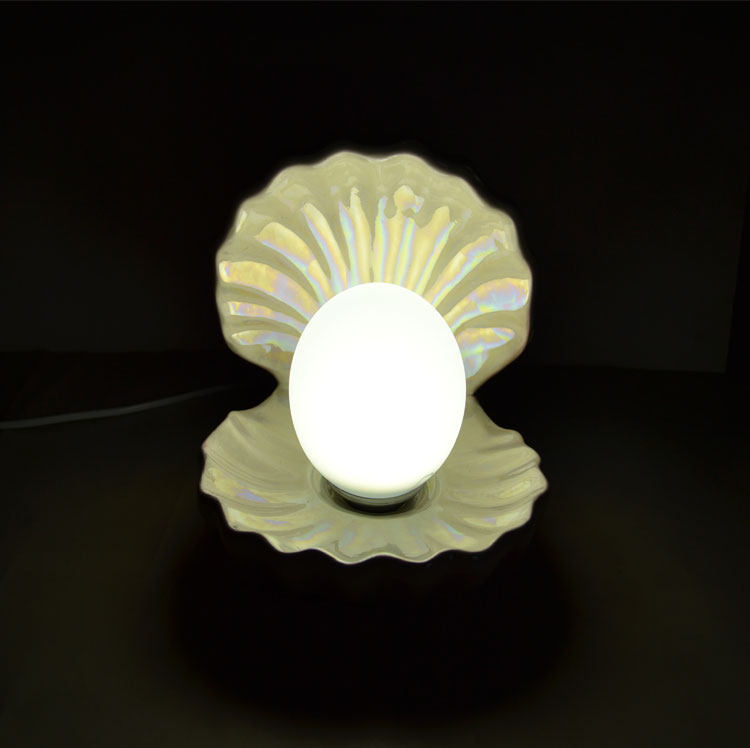 【新品上新】时尚创意台灯贝壳珍珠台灯卧室床头台灯客厅书房台灯