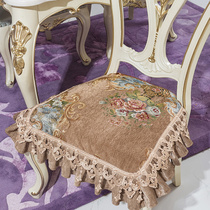 European dining chair cushion set High-grade luxury household cushion Removable and washable dining table chair cushion Stool cover American thickened