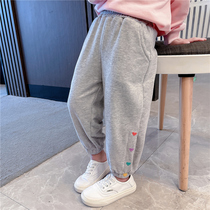 Girl Pants Spring Autumn Clothing Women Baby Sports Pants 2022 New Korean Children Clothing Kids Spring Dress Trendy Casual Pants