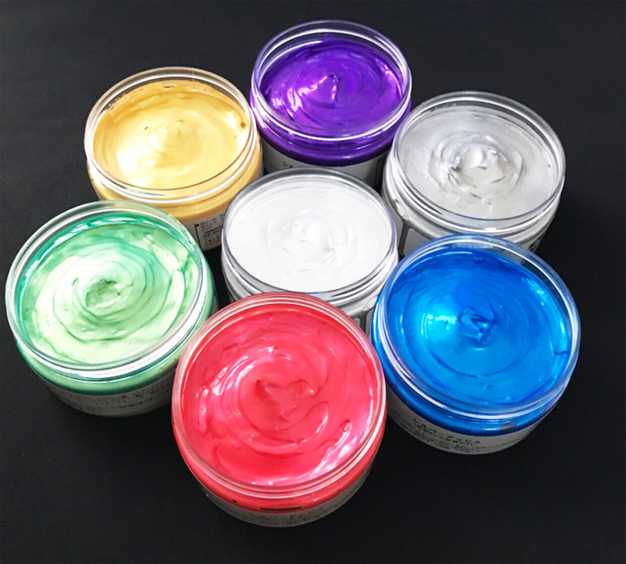 奶奶灰发泥男女一次性灰色紫色蓝色彩色不伤发挑染造型发蜡染发膏_双