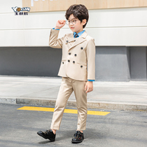 Boy suit suit Spring and autumn Korean version of the child flower girl dress Piano performance suit stage British suit host