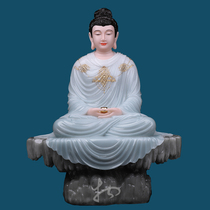 Material Road Crafts Medicine Buddha Sakyamuni Buddha Three Treasures Buddha Chuangchai Buddha White Jade Buddha Statue Crafts Tianqing Desktop ornaments
