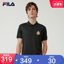FILA FILA square mens short-sleeved POLO 2021 summer new sports simple fashion POLO shirt