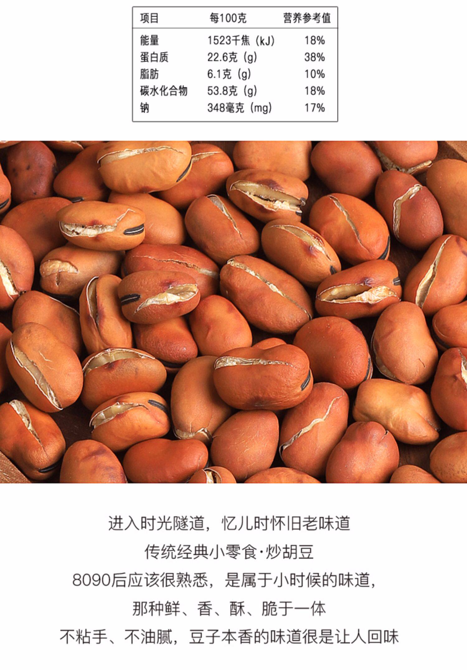 炒蚕豆胡豆农家散装原味四川手工怀旧传统老式沙胡豆5斤无油零食
