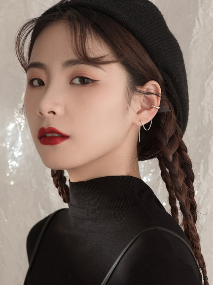 925 스털링 실버 술집 귀걸이 이어 케이블 2021 새로운 트렌디 한 귀걸이 서리가 내린 스타일 이어링 925 스털링 실버 술집 귀걸이 이어 케이블 2021 새로운 트렌디 한 귀걸이 서리가 내린 스타일 이어링