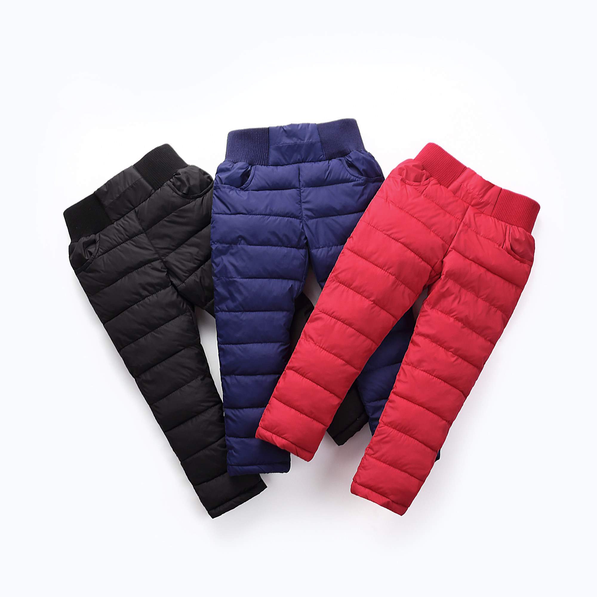 淘宝秋冬新款儿童羽绒棉保暖加厚裤子