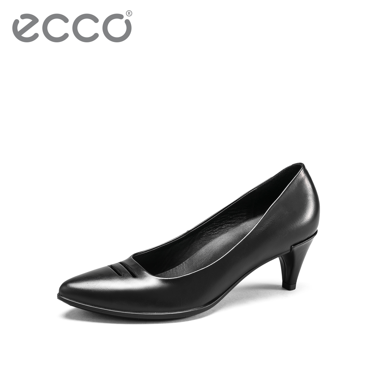ECCO爱步2019新款小牛皮优雅尖头单鞋女高跟鞋女 型塑45 S 264423 ECCO爱步2019新款小牛皮优雅尖头单鞋女高跟鞋女 型塑45 S 264423