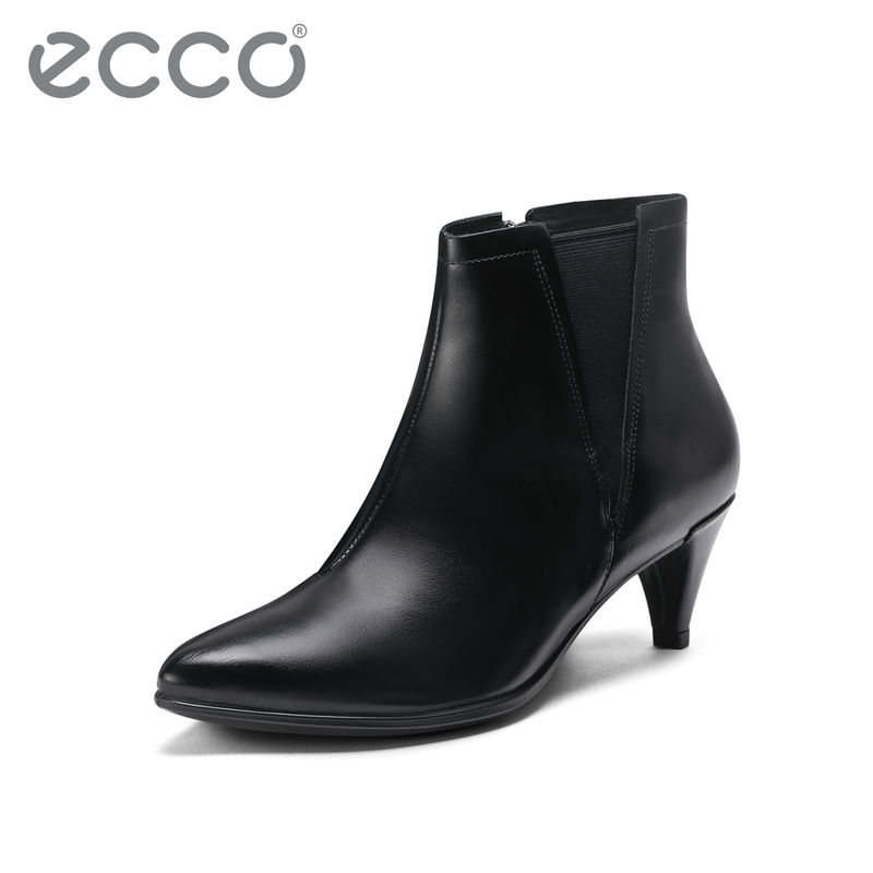 ECCO爱步低跟靴子女 拉链尖头细跟皮靴女 型塑45 263873 ECCO爱步低跟靴子女 拉链尖头细跟皮靴女 型塑45 263873