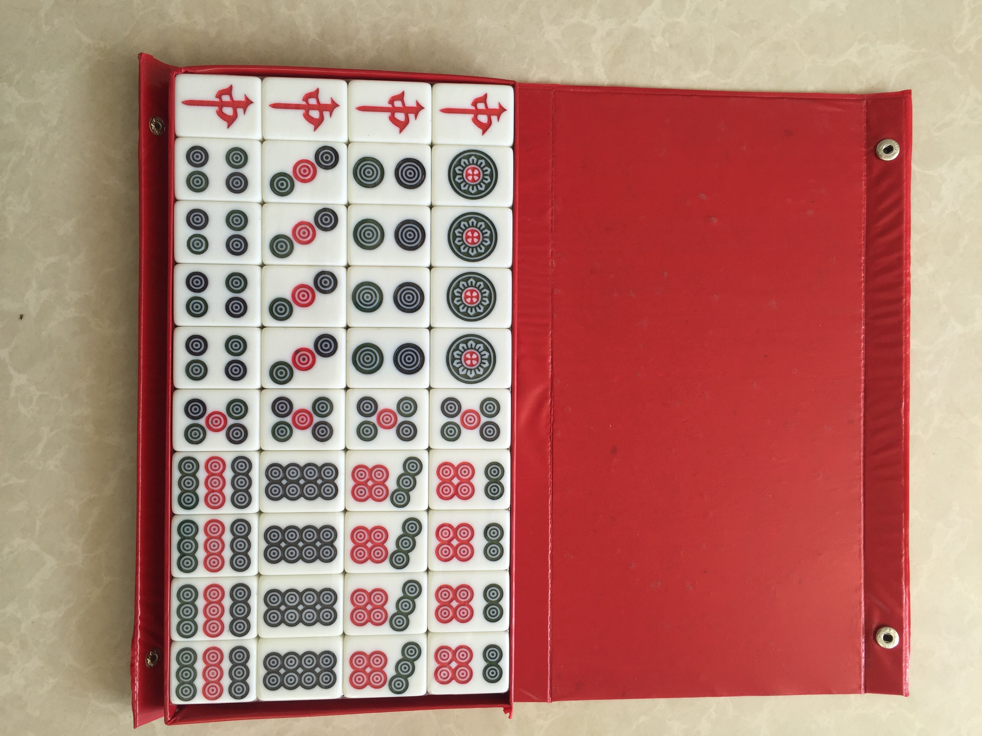 筒子饼子牌推手搓筒子功专用牛牛斗牛麻将家用麻将牌筒子二八杠