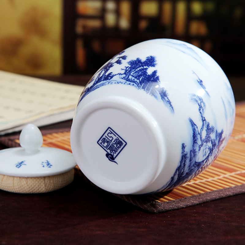 The Product jue ceramic tea storage tanks sugar pot tea products sealed as cans Chinese medicine jar of jingdezhen