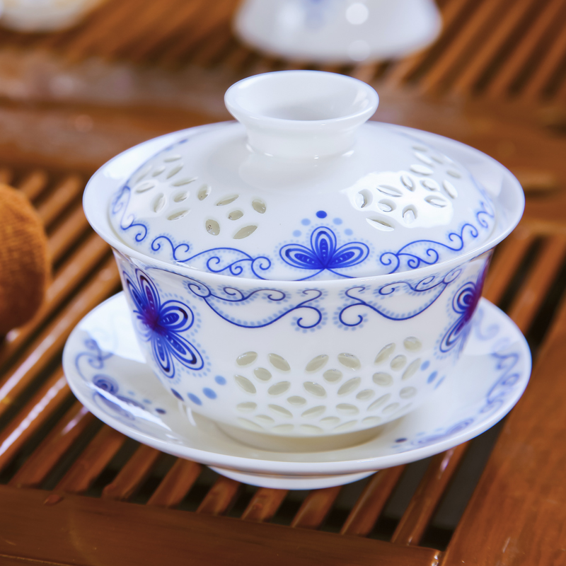 The Product jue jingdezhen porcelain and exquisite tea sets and exquisite tureen kung fu tea tea set gift set