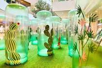 Customized nonyield PVC transparent plant cylindrical cylindrical cylindrical cylindrical cylindrical cylindrical cylindrical cylindrical transparent column - inflatable column column - based transparent column