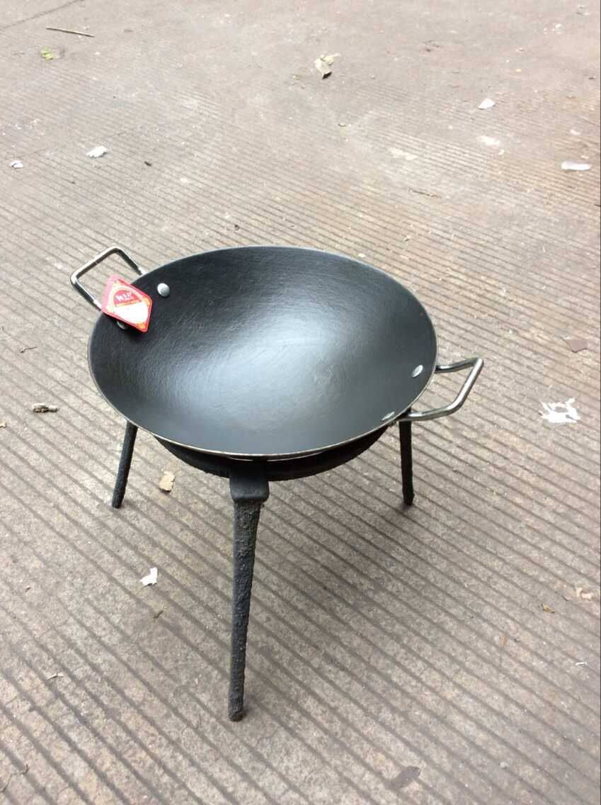 生铁三脚架柴火锅架 柴火撑架 支架炊架 锅架 炉架 三脚锅架