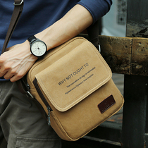 Bags mens small bags portable shoulder bag mens dirt casual canvas small shoulder bag mens bag crossbody backpack