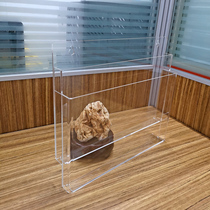 Acrylic A4 double wall hanging box leaflet placement box office workshop hotel hospital front desk data storage box