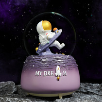 61 Childrens Festival Gift Water Crystal Ball Rotating Night Light Music Box Snowflake Send Girl Boy Day Eight Soundbox Swing