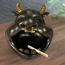 Eurostyle Ashtrays Big Mouth Bull Creative Individuality Trend Home Living Room Tea Table Can adorned with multipurpose smoke cylinders