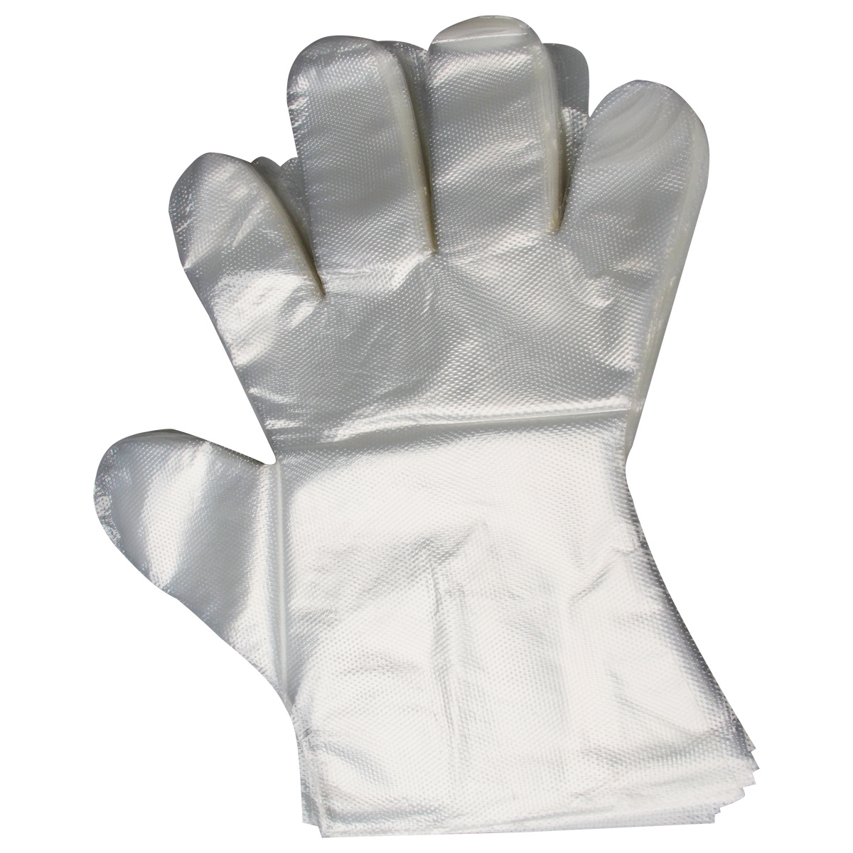 稳健一次性使用薄膜手套 100片灭菌防滑烧烤美容手套