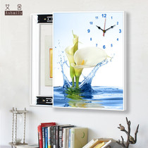 Modern living room meter box decorative painting clock simple restaurant vertical switch box distribution box shielding box mural